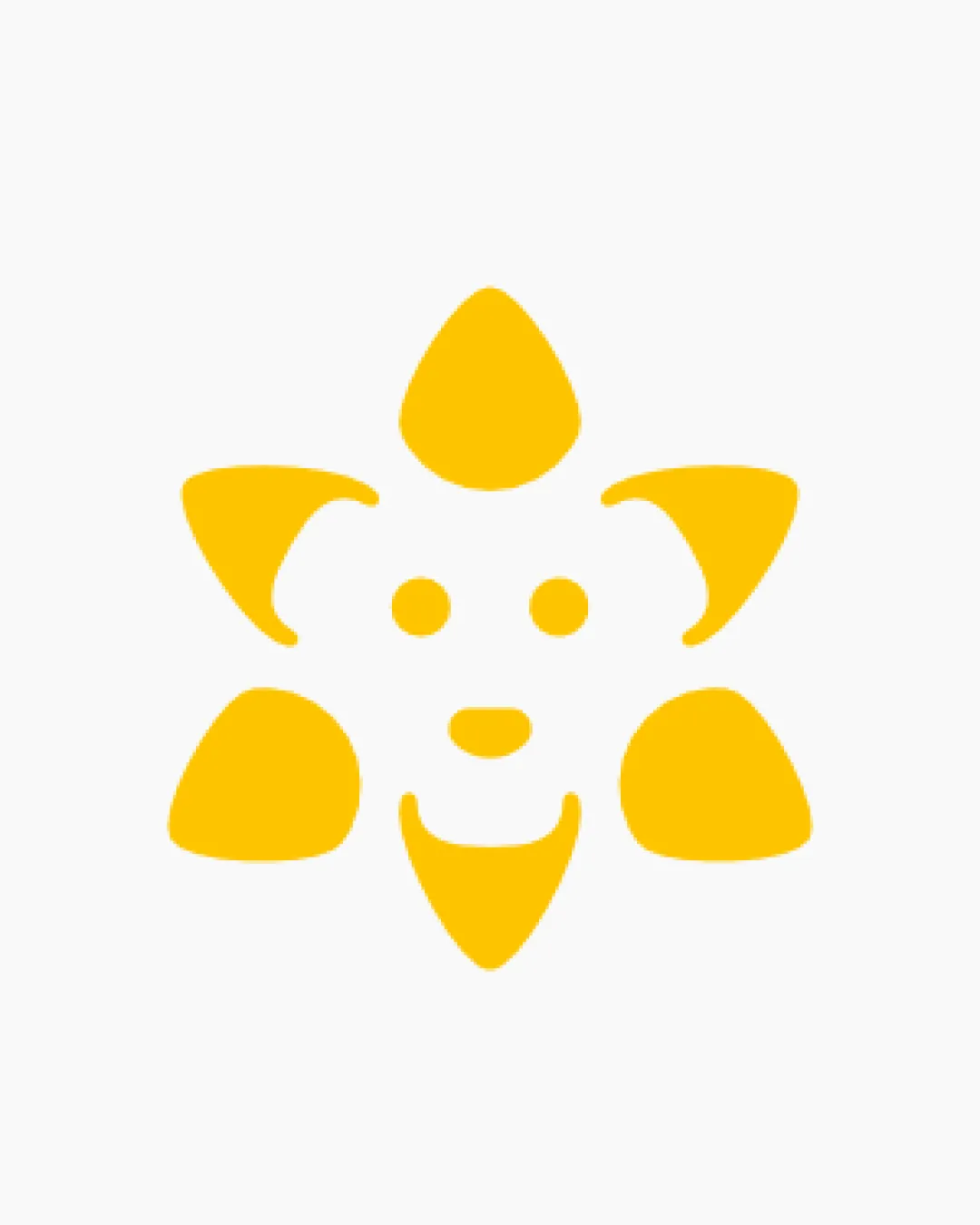 Flat Geometric Flower Like Logo logo