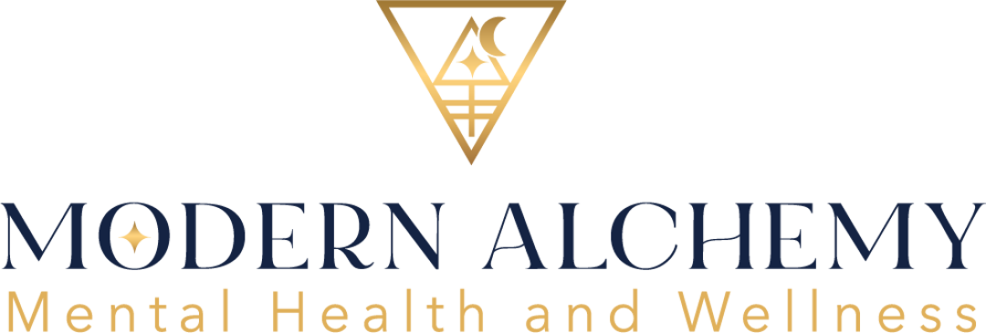 MODERN ALCHEMY Mental Health and Wellness logo logo