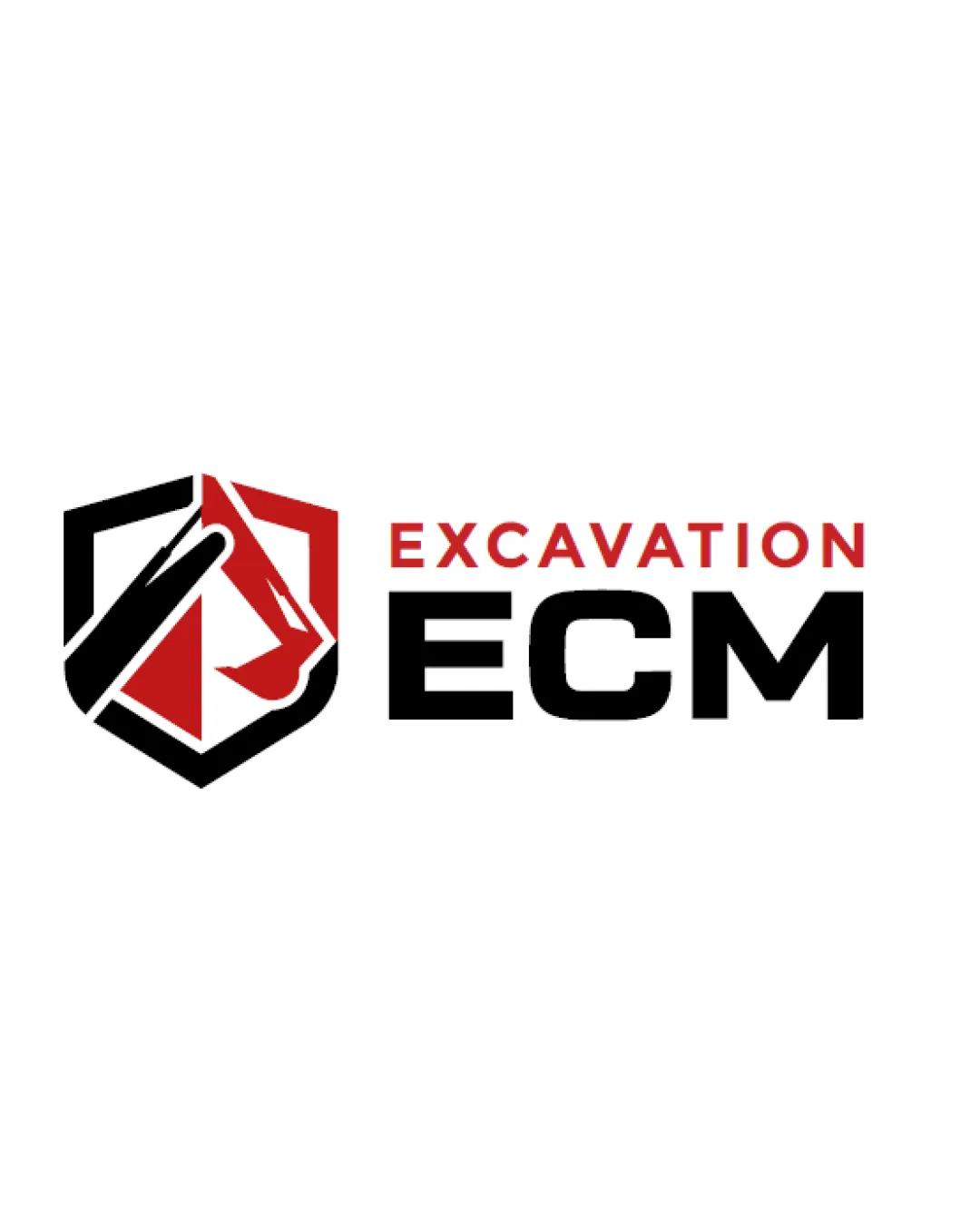 Excavation Ecm Construction Logo Review logo