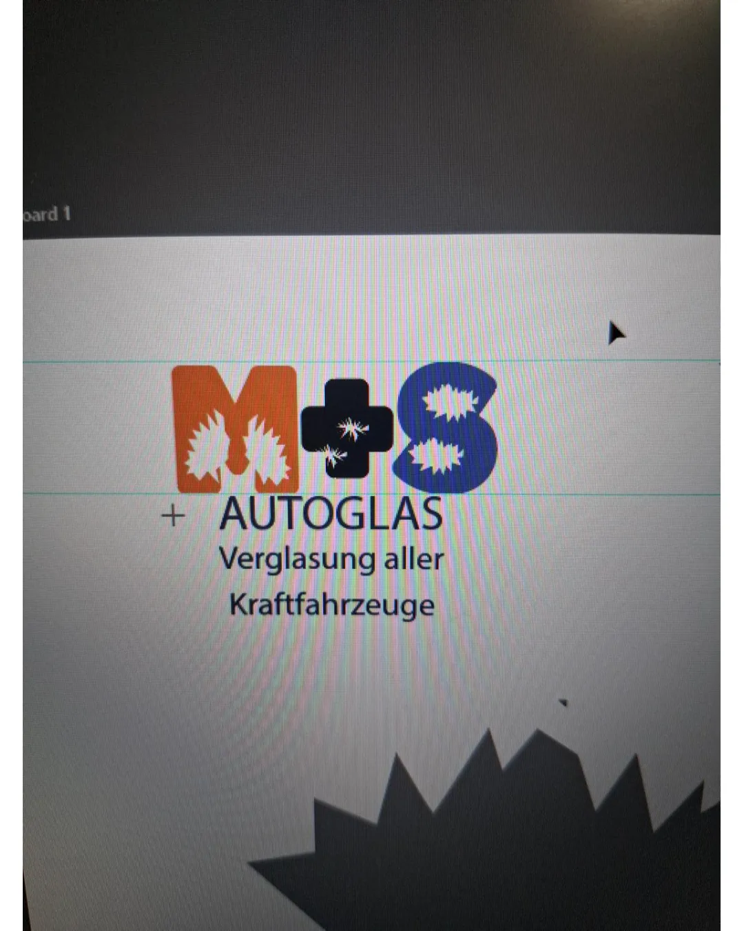 M S Autoglas Automotive Logo logo