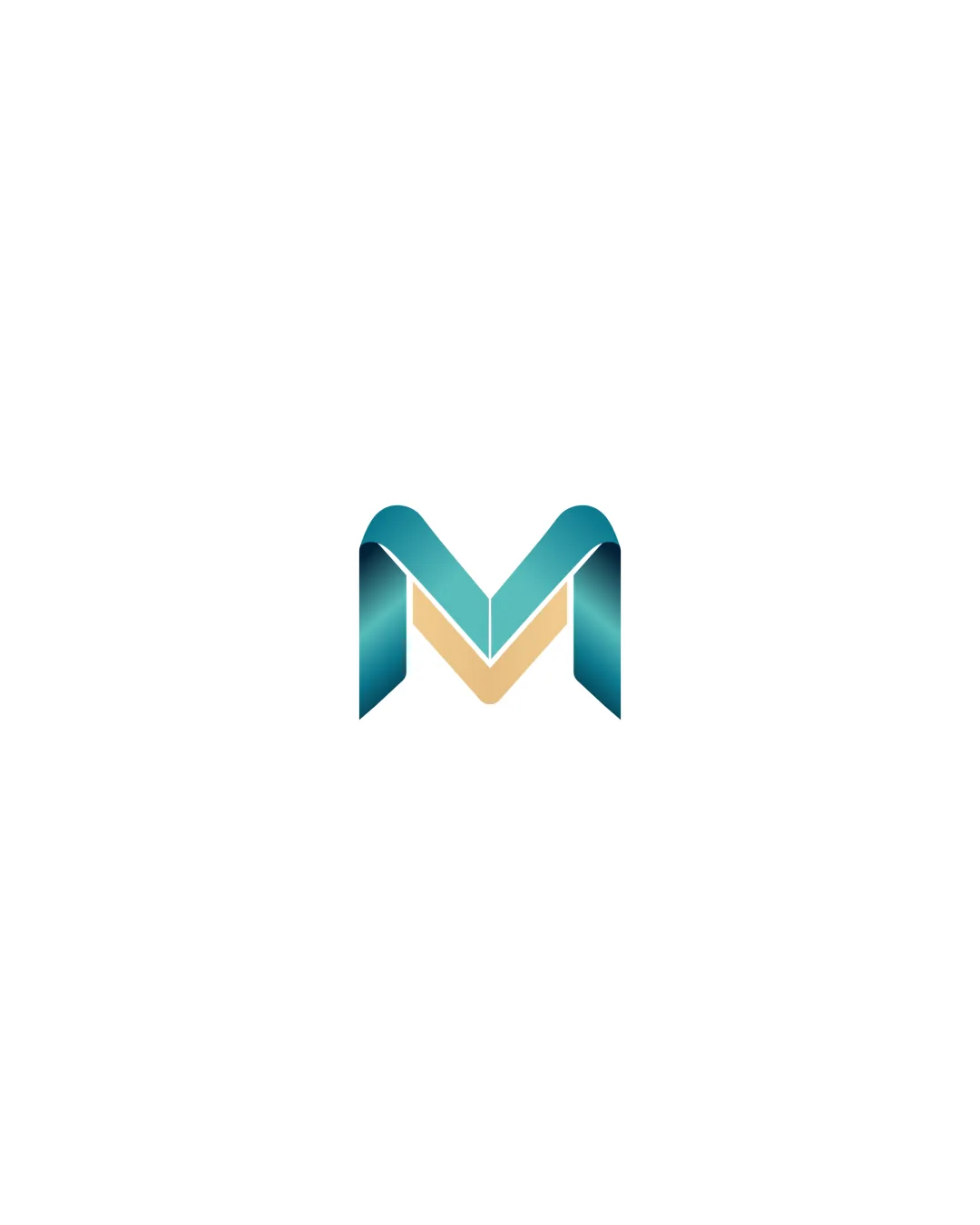 Gradient Semi Ribbon Effect Logo logo