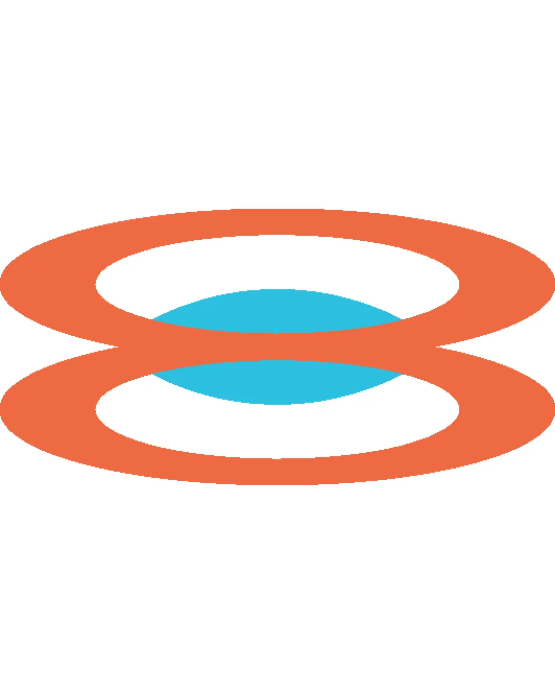 Abstract Geometric Two Orange Logo logo
