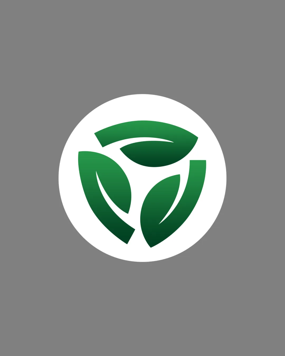 Modern Flat Three Green Logo logo