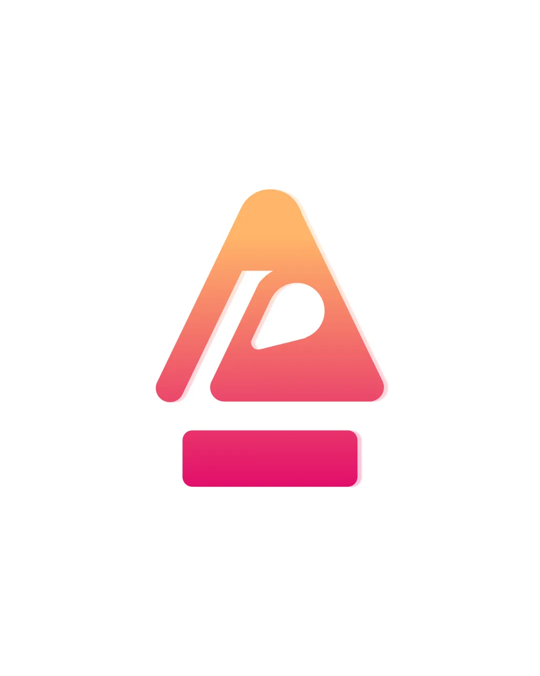 Modern Gradient Abstract Triangular Logo logo