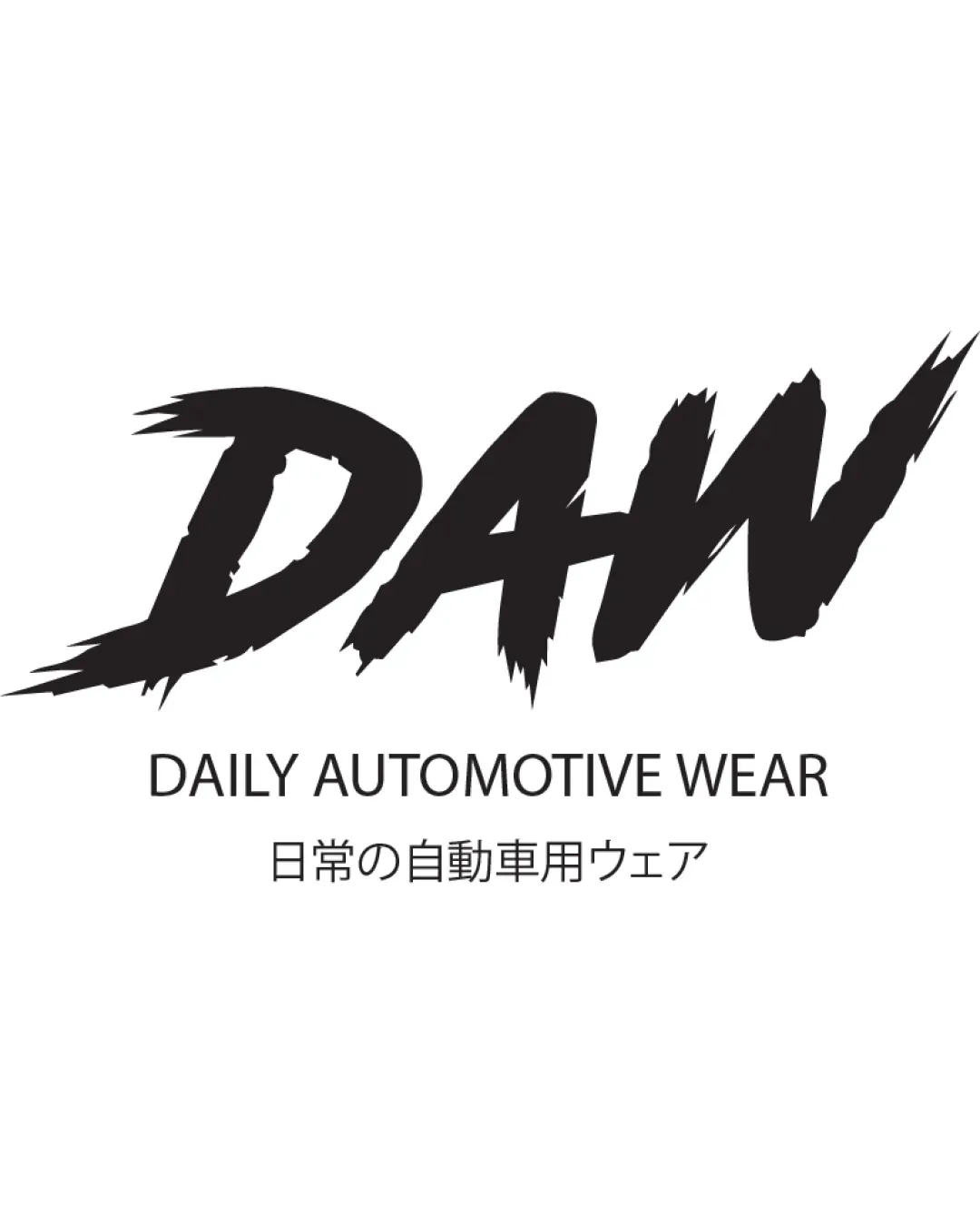 DAW and supporting text logo concept A